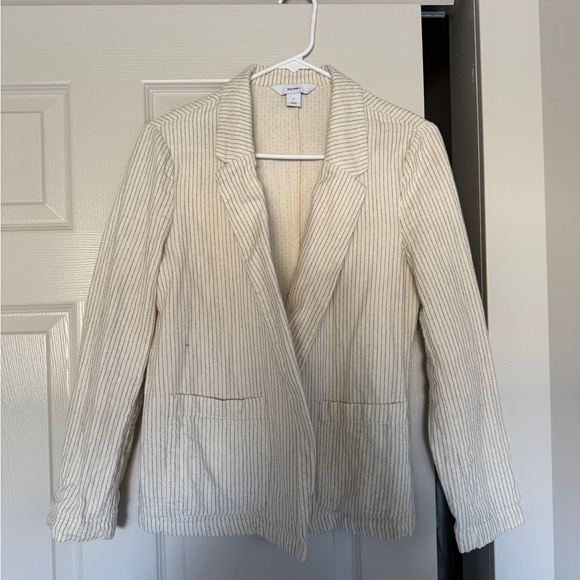 Old Navy Cotton Blazer Ivory/Cream - Picture 1 of 3